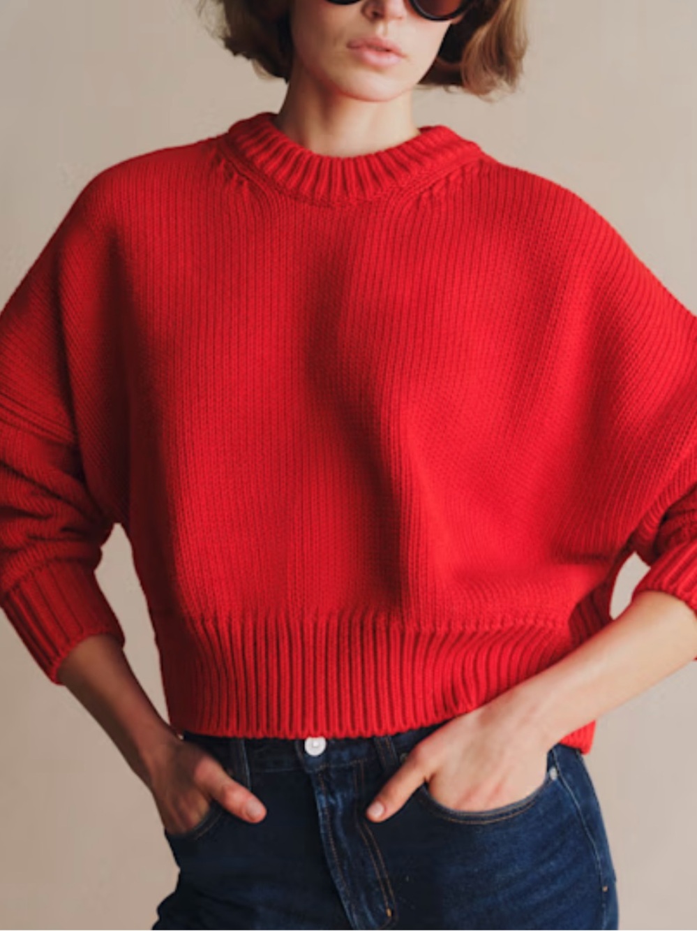 Sezane Virgil Sweater Red